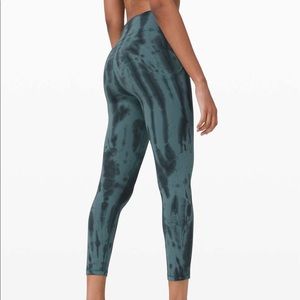 Lululemon Invigorate Forest Shibori Graphite Grey Desert Teal Size 4